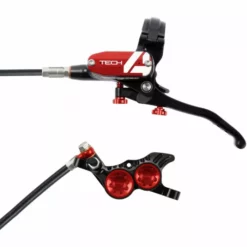 Hope Tech 4 V4 Brake - No Rotor -House Doctor Hope Tech 4 V4 Brake No Rotor Disc Brake Callipers Black Red T4V4RL