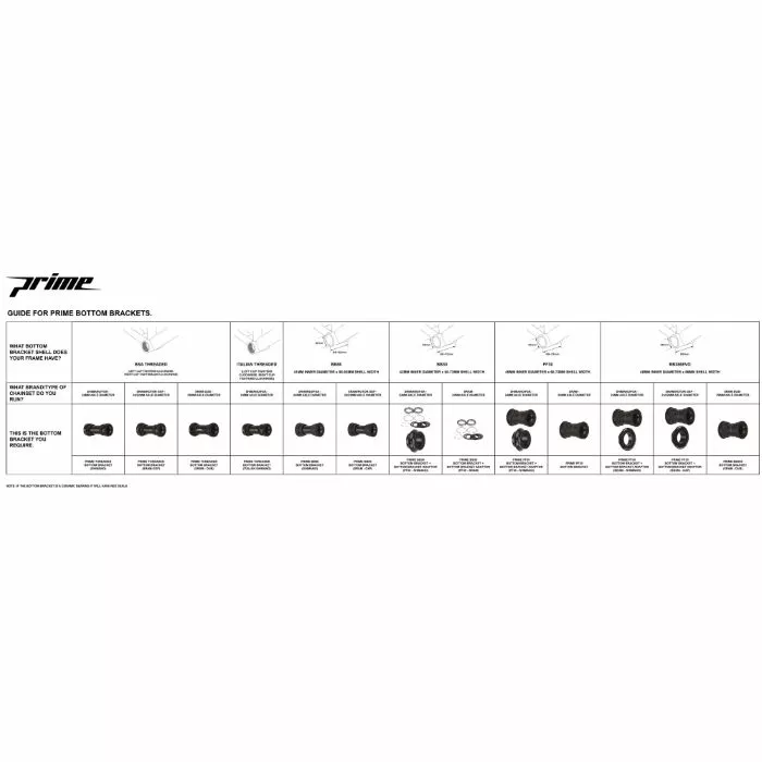 Prime Bottom Bracket Adaptor (PF30 - Shimano) 3 Prime Bottom Bracket Adaptor (PF30 - Shimano) - Billede 3